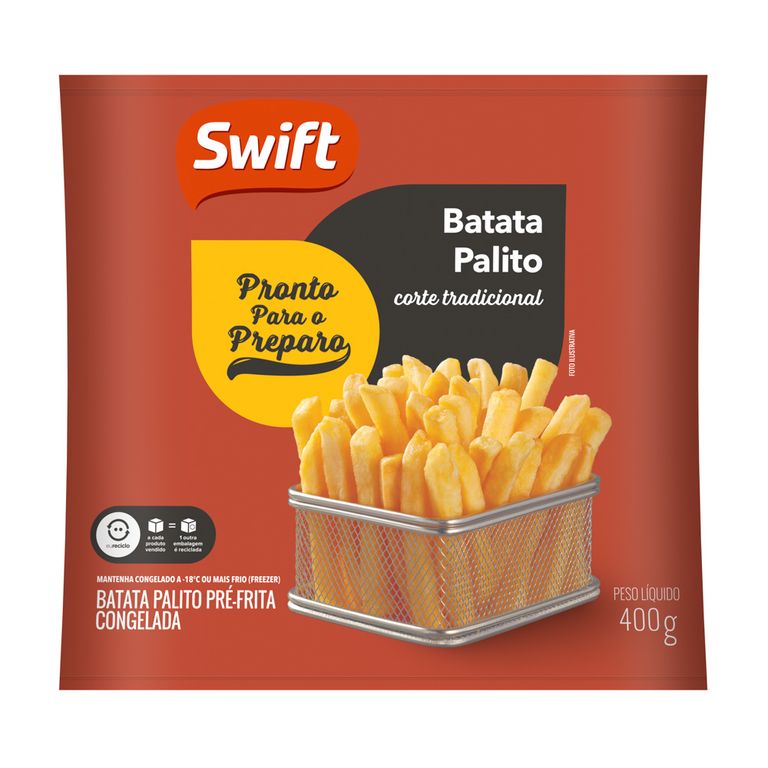 BATATA PALITO PRÉ-FRITA 400G