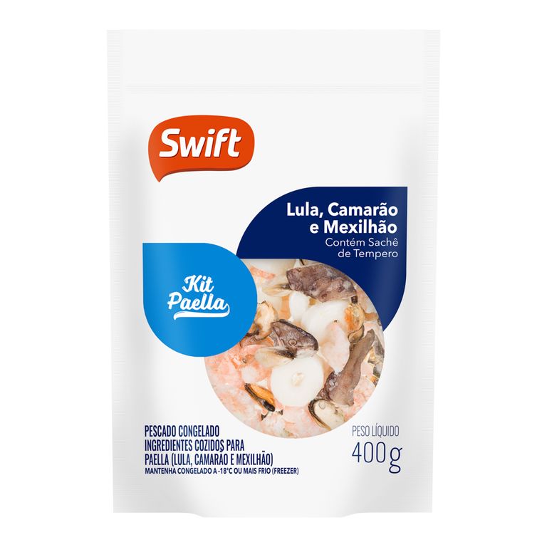 KIT PAELLA (LULA, CAMARÕES E MEXILHÕES) 400G