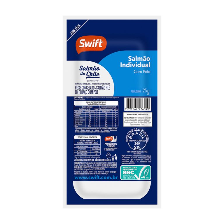 SALMÃO PORCIONADO 125G