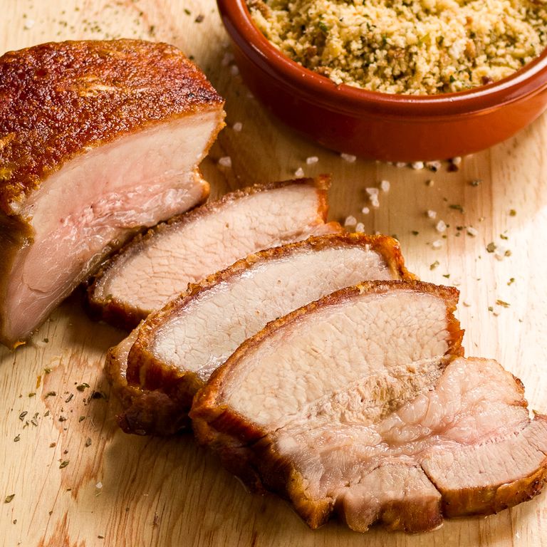 PANCETA SUÍNA GOURMET TEMPERADA SULITA DE 0,3KG A 0,8KG