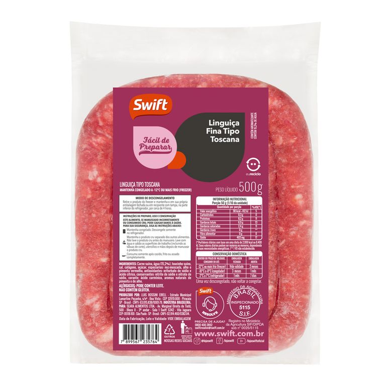 LINGUICA TOSCANA FINA 500G
