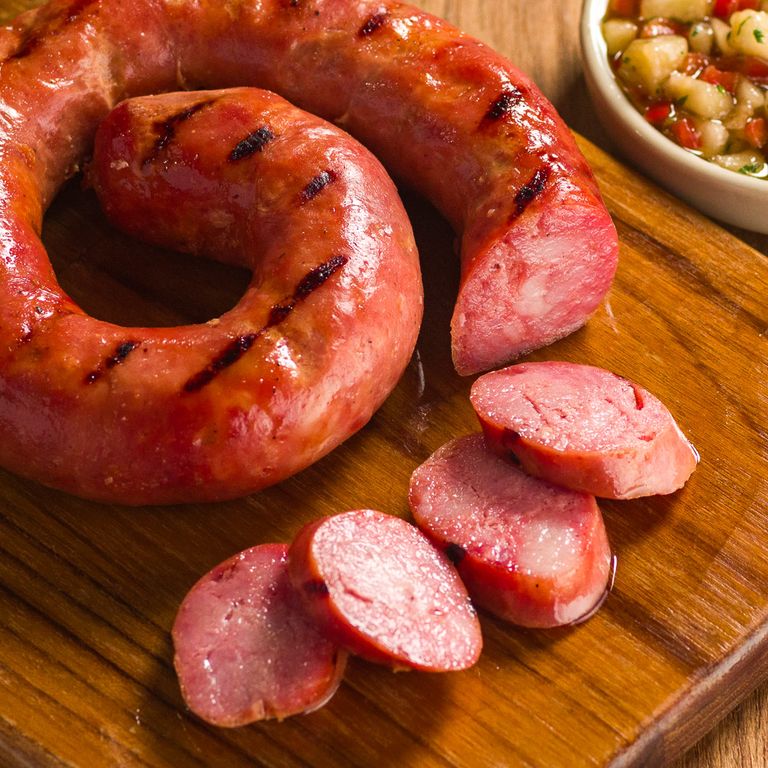 LINGUIÇA DE PERNIL COM ALHO 500G