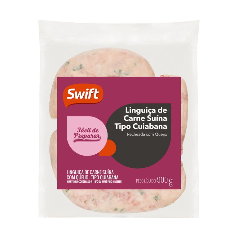 LINGUIÇA DE CARNE SUÍNA TIPO CUIABANA 900G