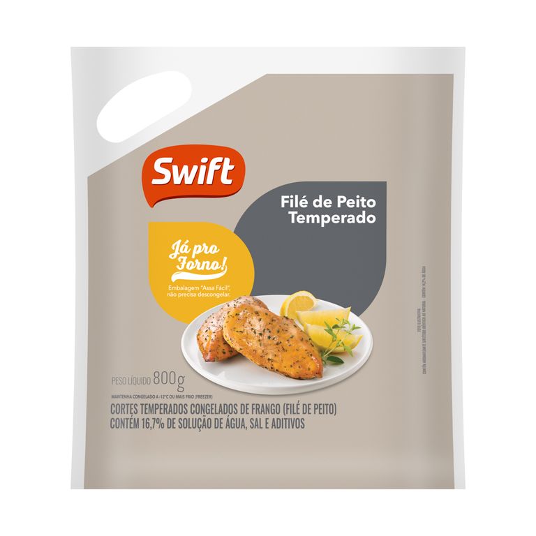 FILÉ DE PEITO TEMPERADO JÁ PRO FORNO 800G