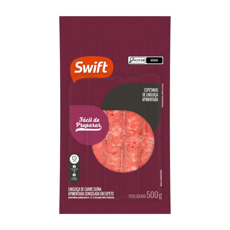 ESPETINHO DE LINGUIÇA APIMENTADA 500G
