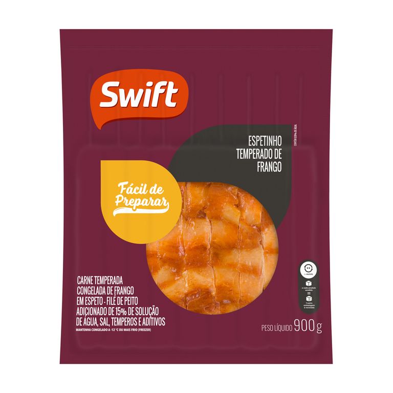 ESPETINHO DE FRANGO PEITO 900G