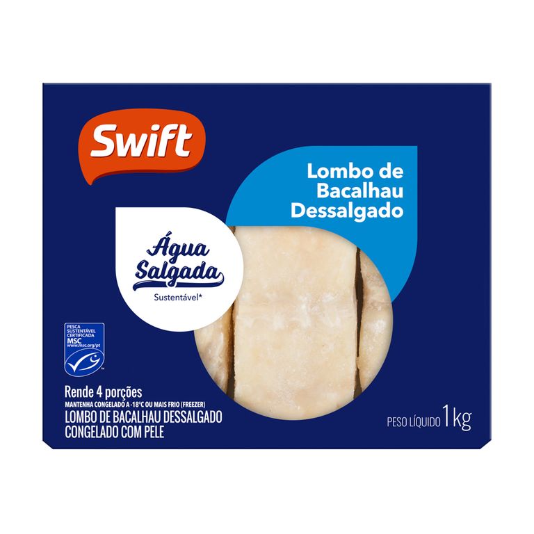 LOMBOS DE BACALHAU DESSALGADO 1KG