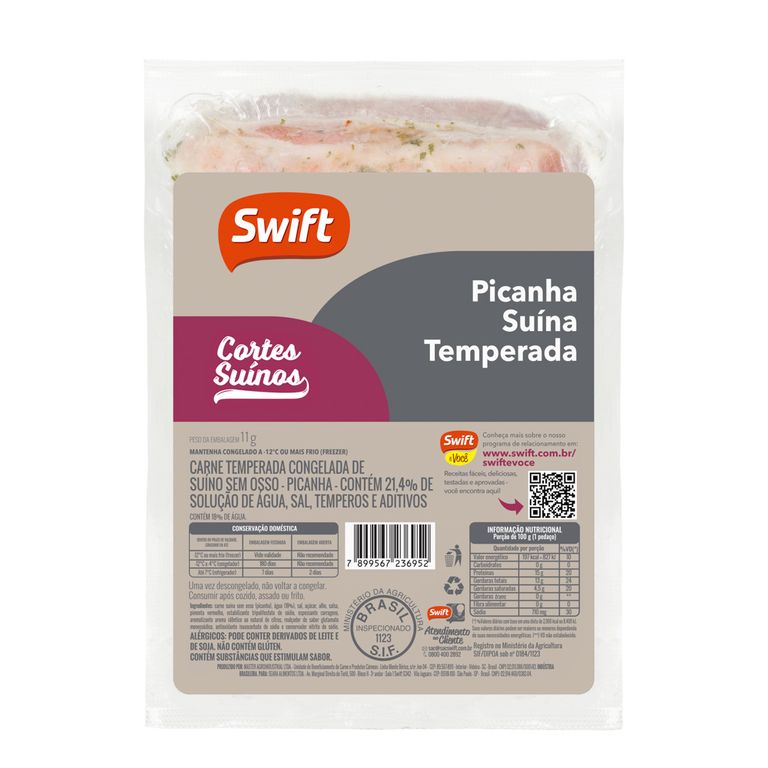 PICANHA SUÍNA TEMPERADA DE 0,3KG A 1,3KG