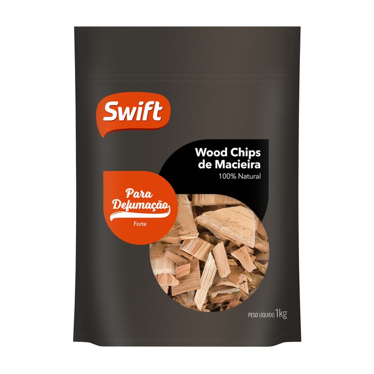 WOOD CHIPS DE MACIEIRA PARA DEFUMAÇÃO 1KG
