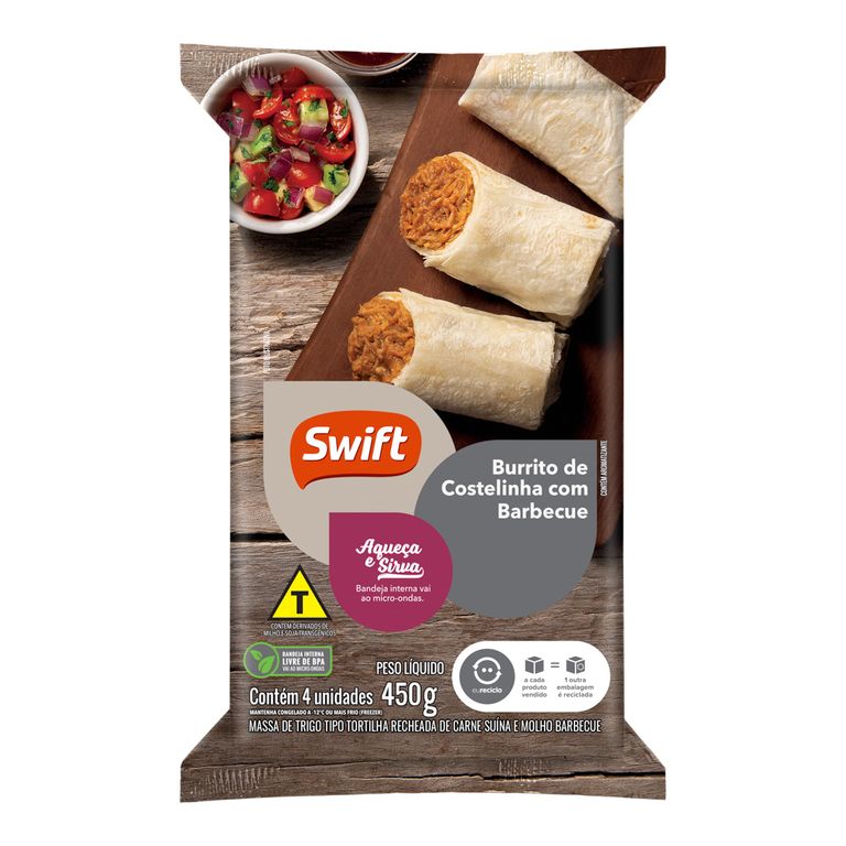 BURRITO DE COSTELINHA BARBECUE 450G
