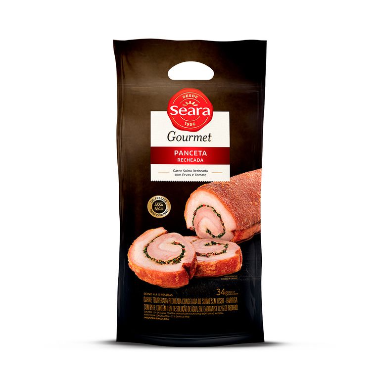 PANCETA RECHEADA GOURMET DE 1,0KG A 1,6KG