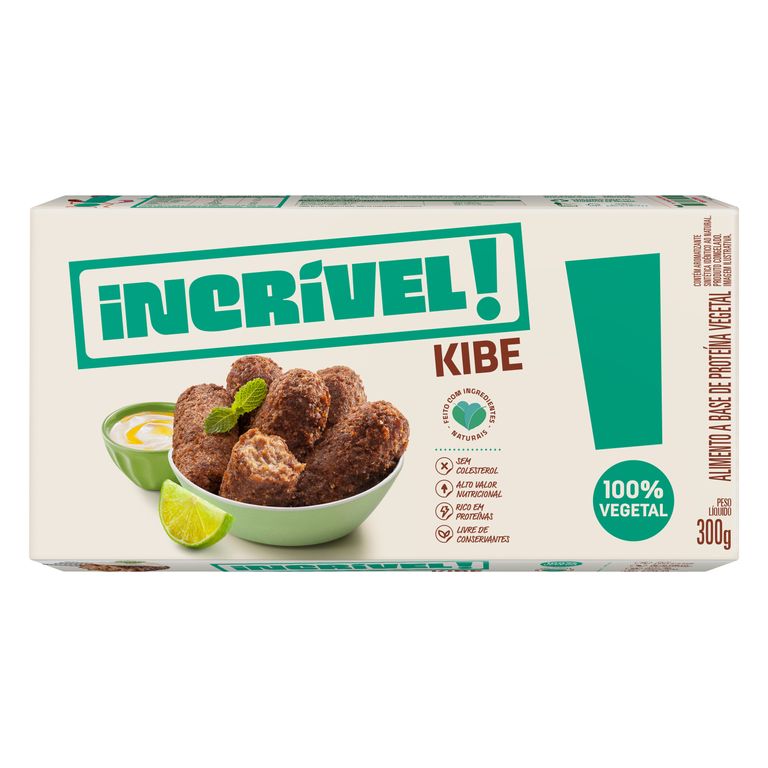 KIBE INCRÍVEL! 100% VEGETAL 300G