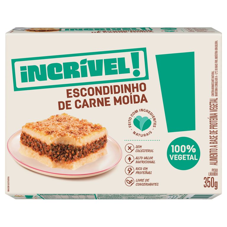 ESCONDIDINHO INCRÍVEL! 100% VEGETAL 350G