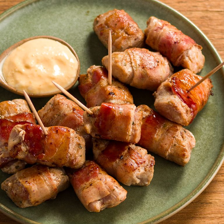 FILÉ MIGNON SUÍNO APERITIVO COM BACON 350G