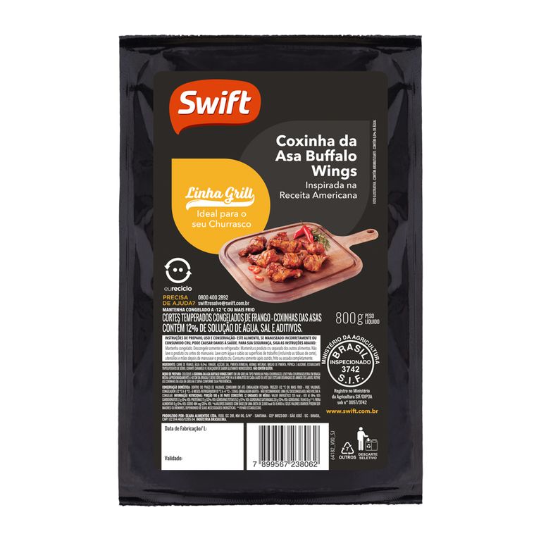 COXINHA DA ASA BUFFALO WINGS 800G