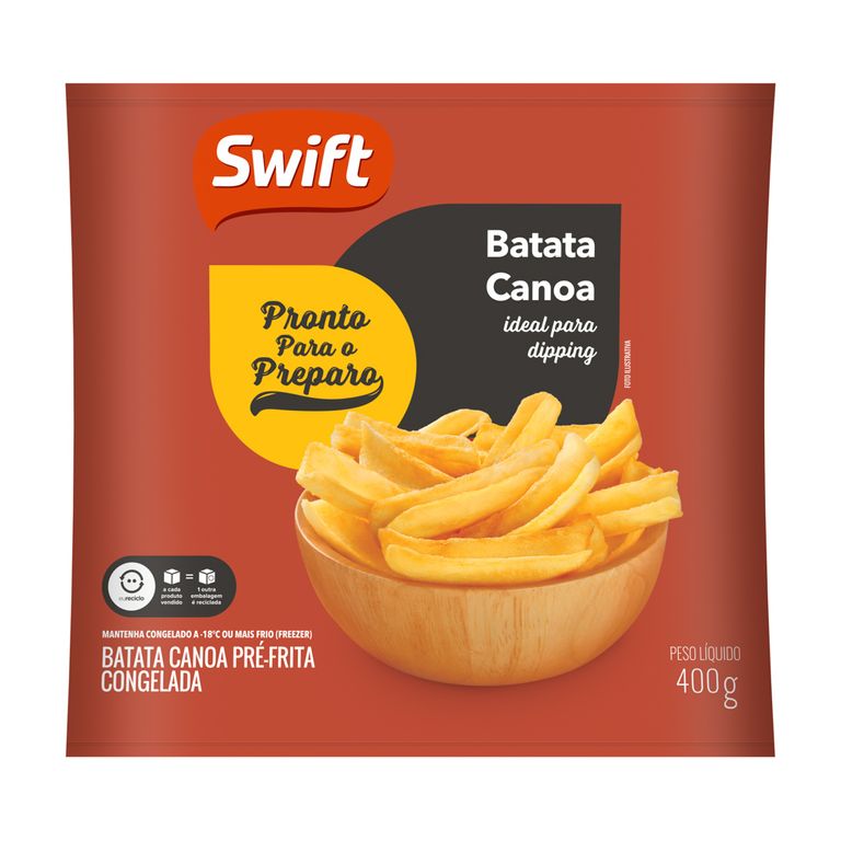 BATATA CANOA PRÉ-FRITA 400G