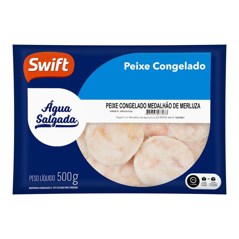 MEDALHÃO DE MERLUZA 500G