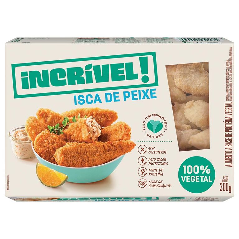ISCA INCRÍVEL! 100% VEGETAL 300G