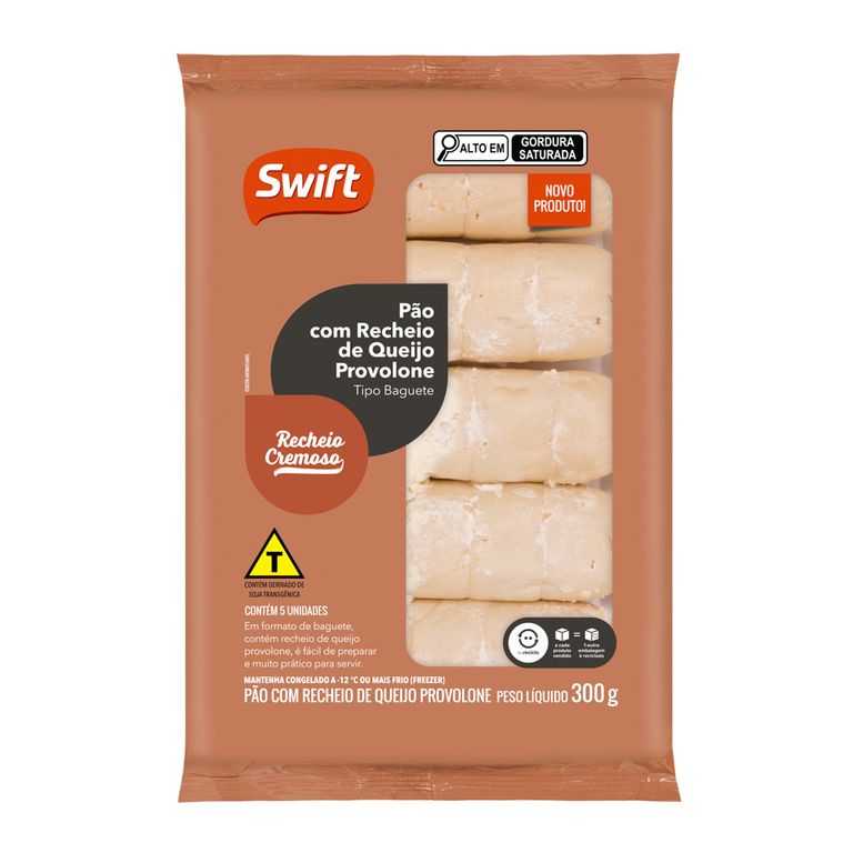 PÃO RECHEADO COM QUEIJO PROVOLONE 300G