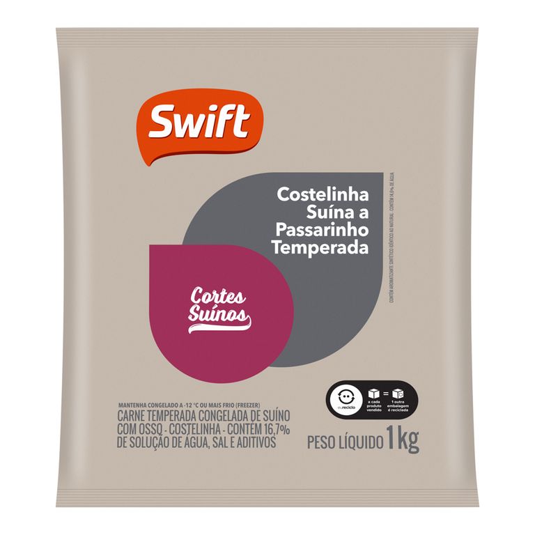 COSTELINHA SUÍNA A PASSARINHO TEMPERADA 1KG