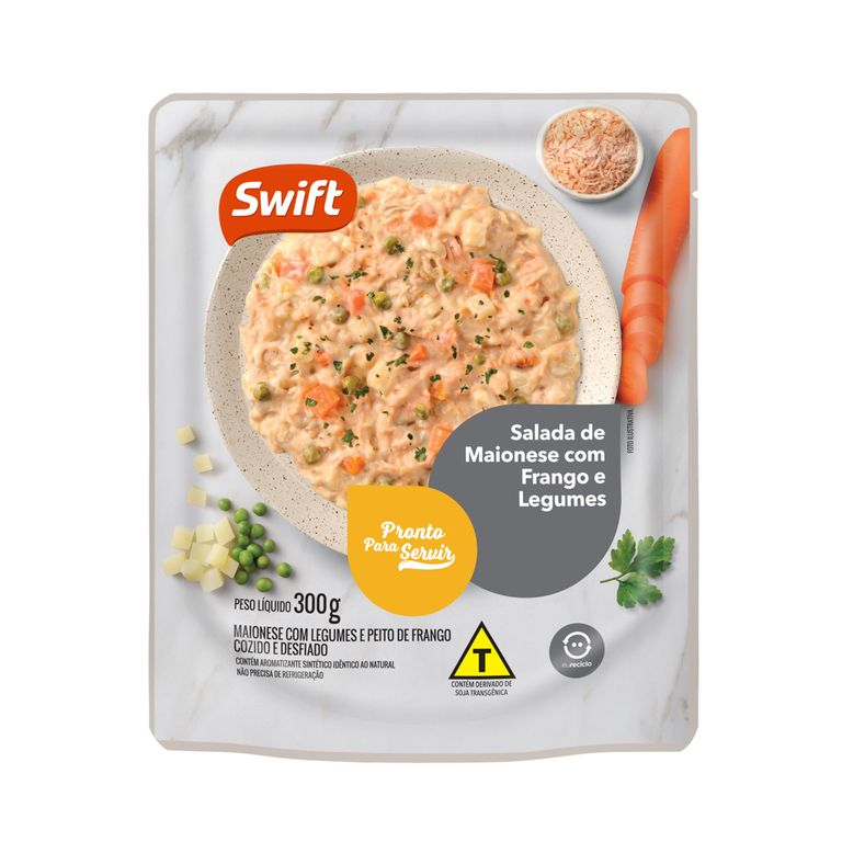 SALADA DE MAIONESE COM FRANGO E LEGUMES 300G