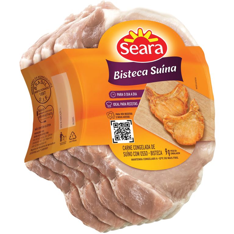 BISTECA SUÍNA 4 FATIAS 0,8KG A 1,2KG