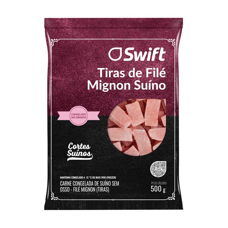 TIRAS DE FILÉ MIGNON SUÍNO 500G