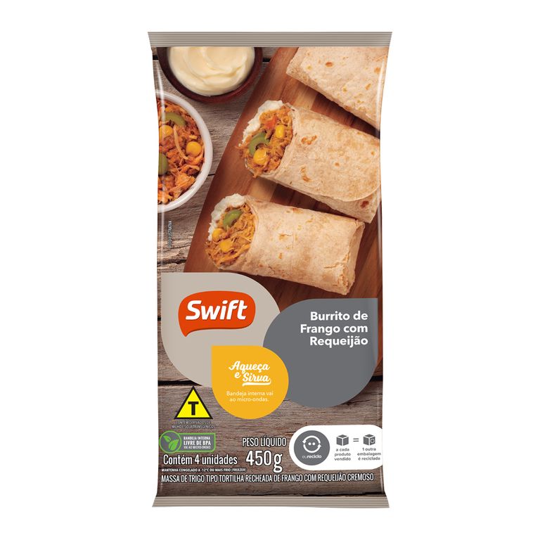 BURRITO DE FRANGO REQUEIJÃO 450G