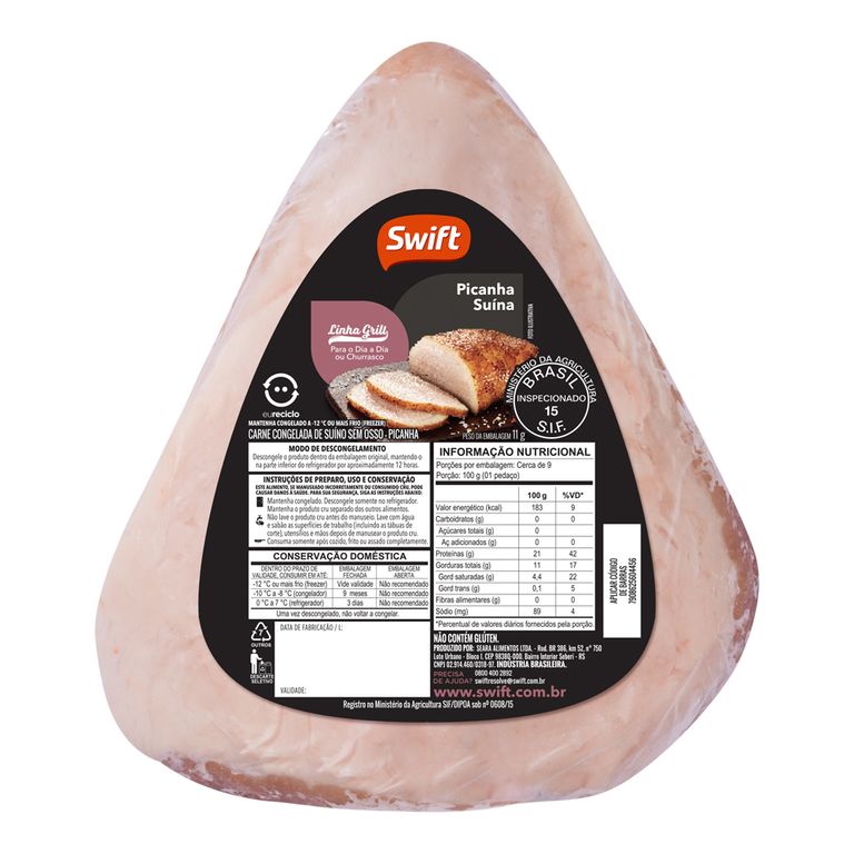 PICANHA SUINA GRILL DE 0,8KG A 1,2 KG