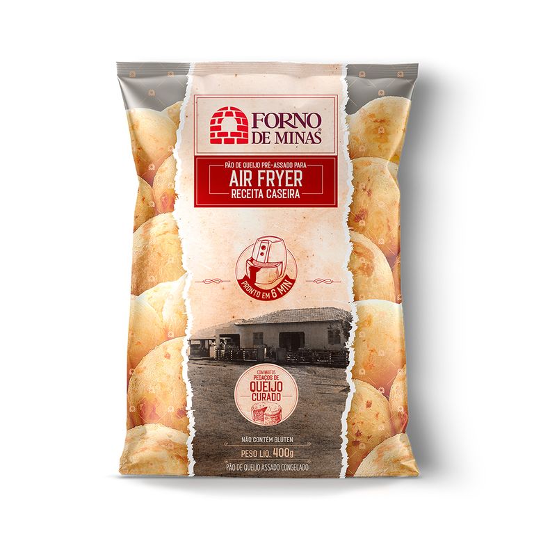 PÃO DE QUEIJO ASSADO FORNO DE MINAS 400G