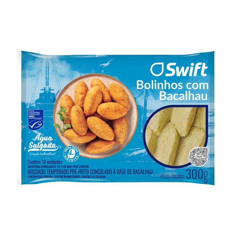 BOLINHO DE BACALHAU PRÉ FRITO 300G