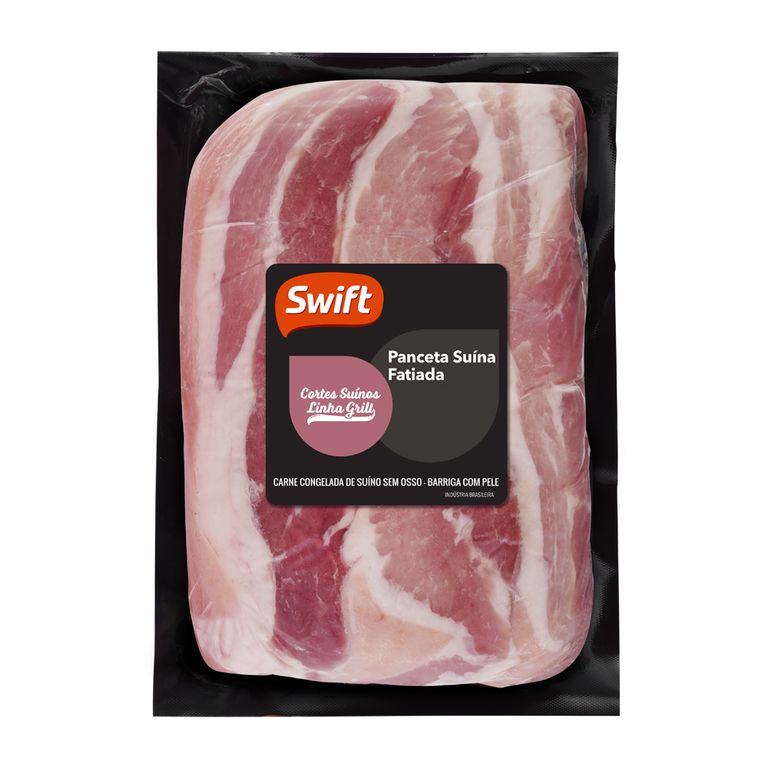 PANCETA FATIADA DE 0,8KG A 1,2KG