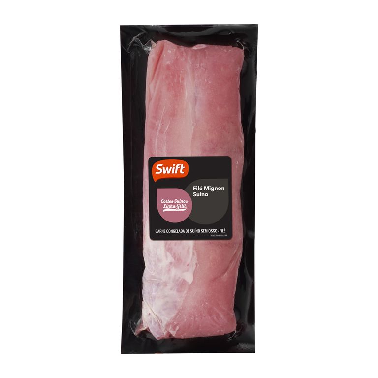 FILÉ MIGNON SUÍNO EXTRA LIMPO DE 0,8KG A 1,1KG
