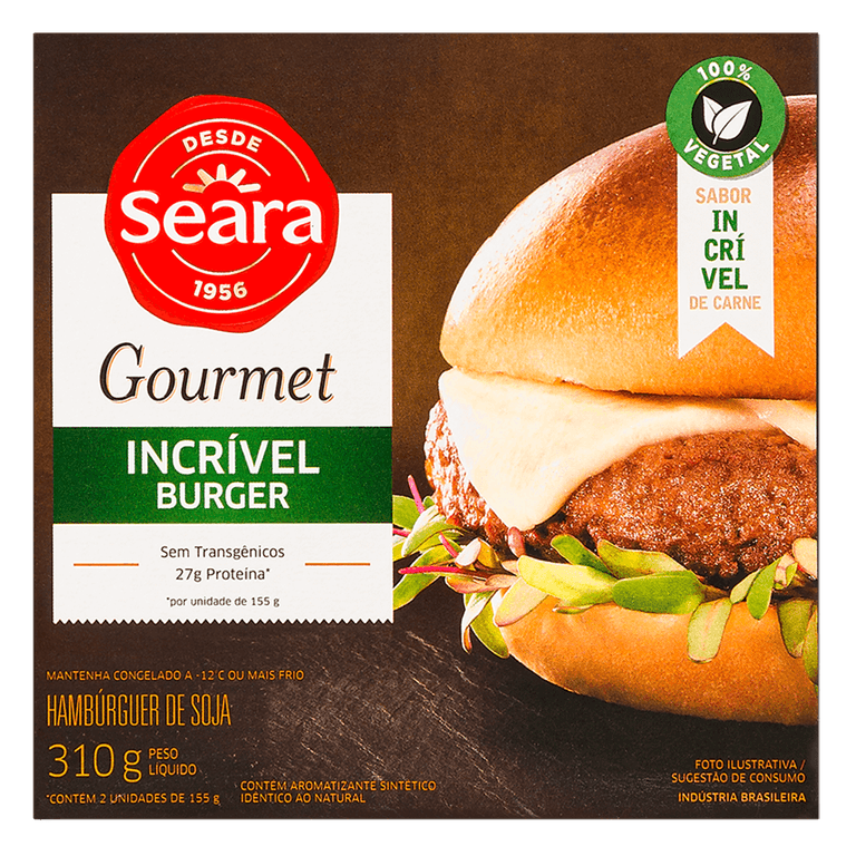 HAMBÚRGUER DE SOJA SEARA GOURMET 310G